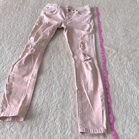 Refuge pink distressed skinny jeans size 6 - Picture 16 of 16